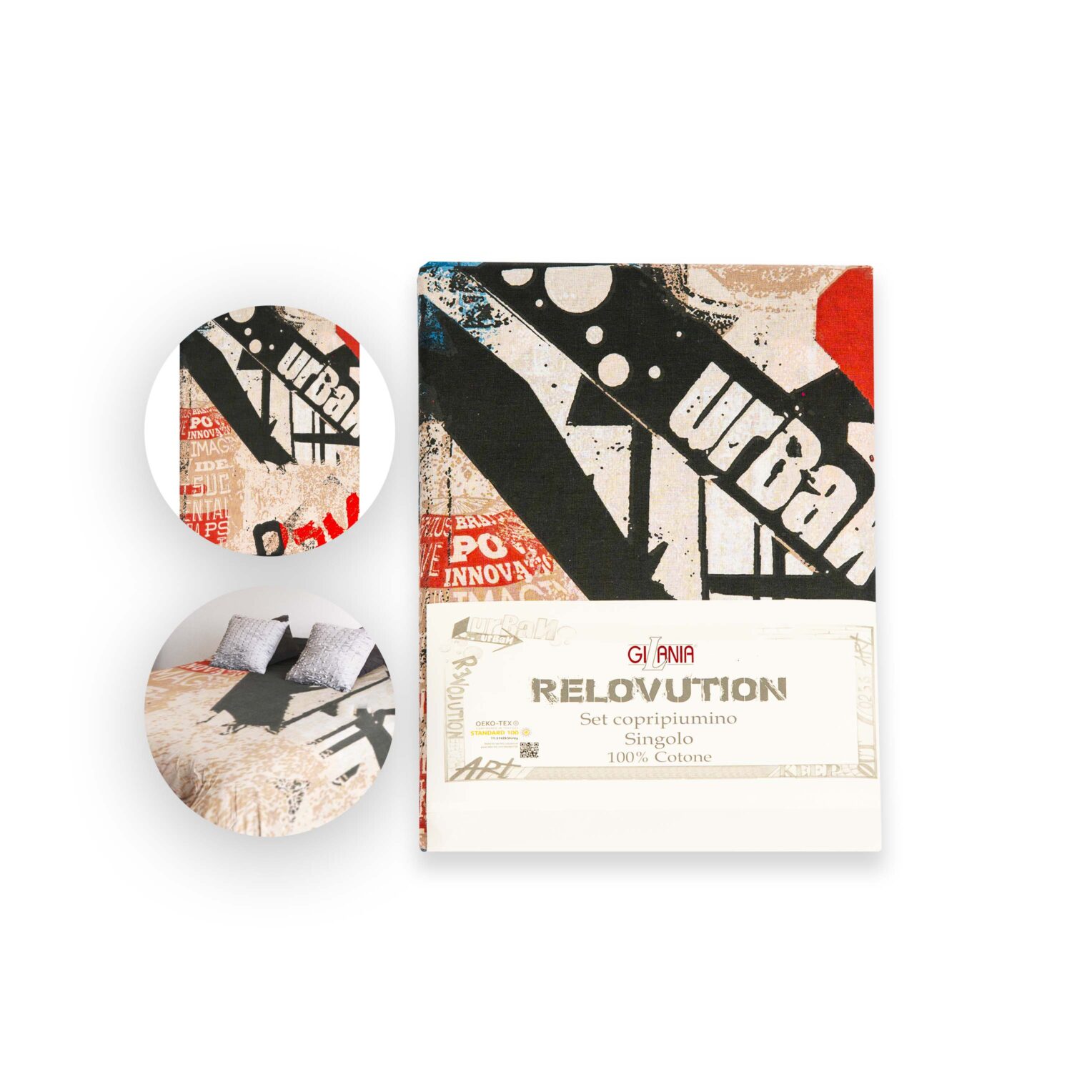 Gilania Set 2 Copë Këllëf Jorgani 150x200cm + Këllëf Jastëku 50x80cm 100% Pambuk