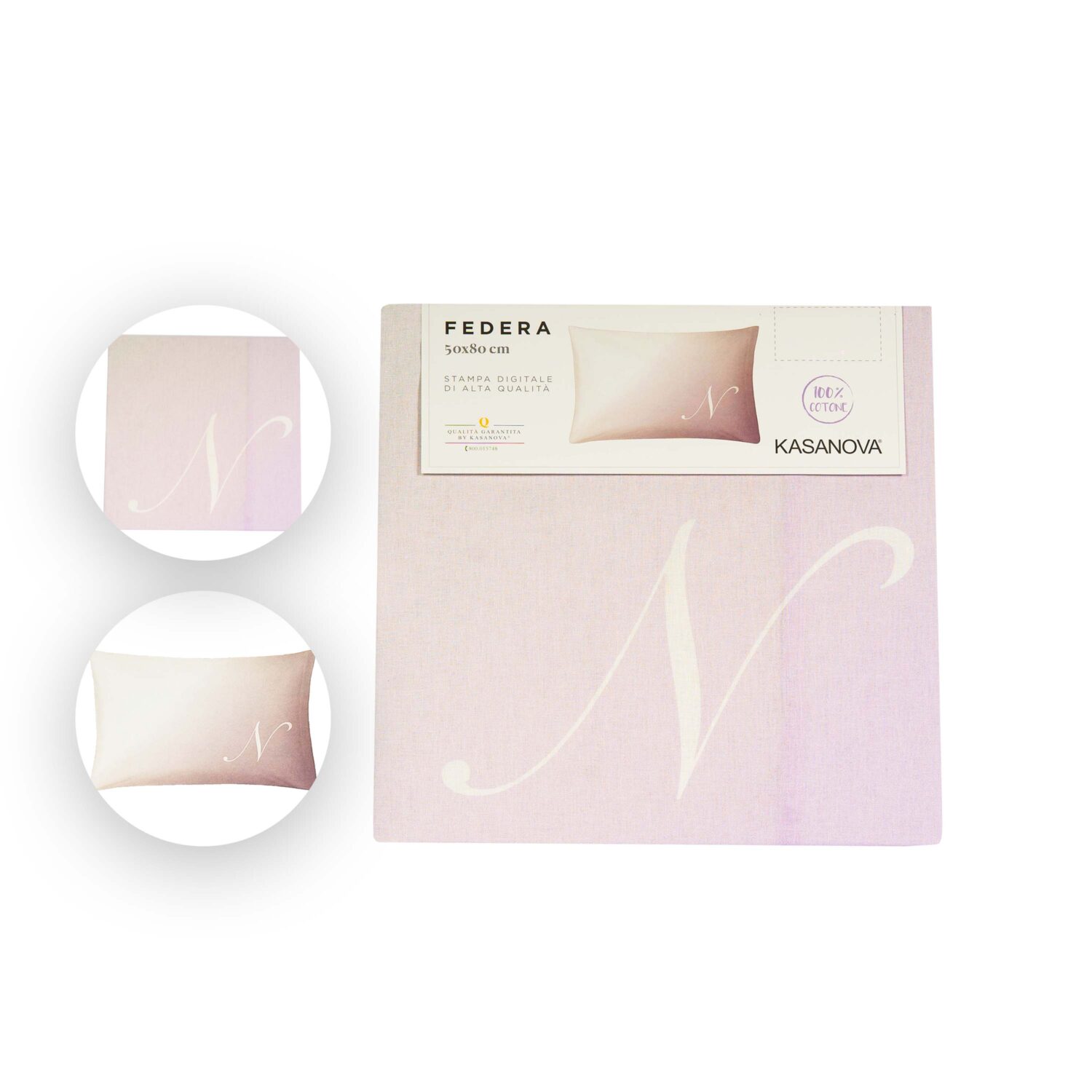 Kasanova Këllëf Jastëku Masa 50x80CM 100% Pambuk