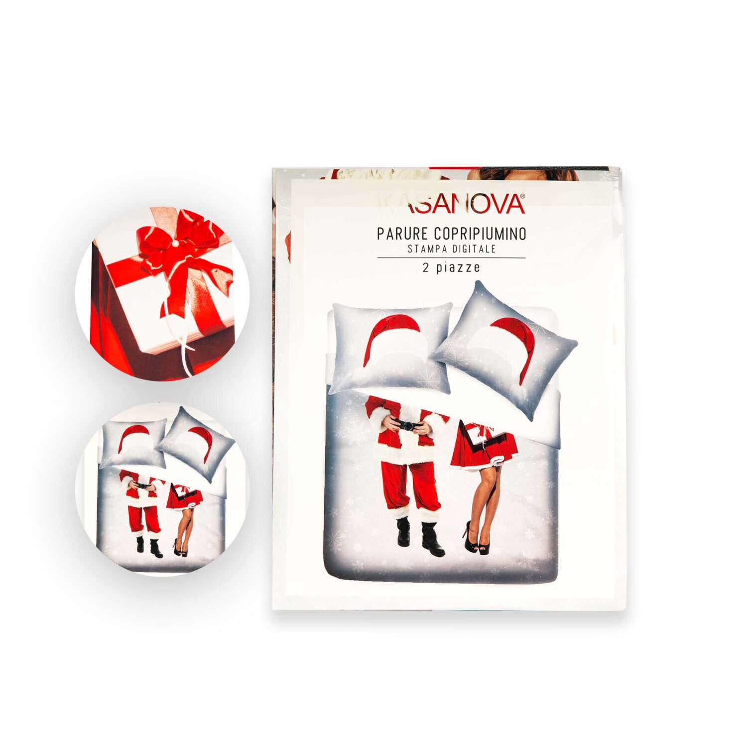 Kasanova Mbulesë Dysheku 255x200cm + Këllëf Jastëku 2 x 50x80CM 100% Pambuk